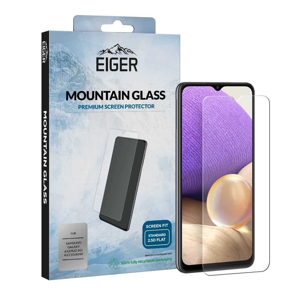 Eiger Mountain Glass 2.5D Screen Protector for Samsung Galaxy A32 5G / A13 5G / A04s / A04 / A12