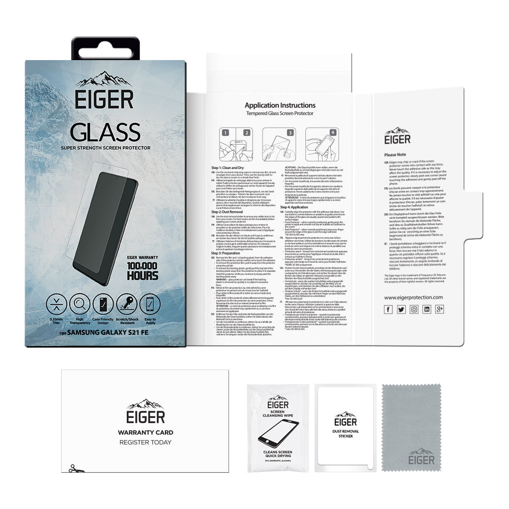 Eiger Mountain Glass 2.5D Screen Protector for Samsung Galaxy S21 FE / S21 FE 5G