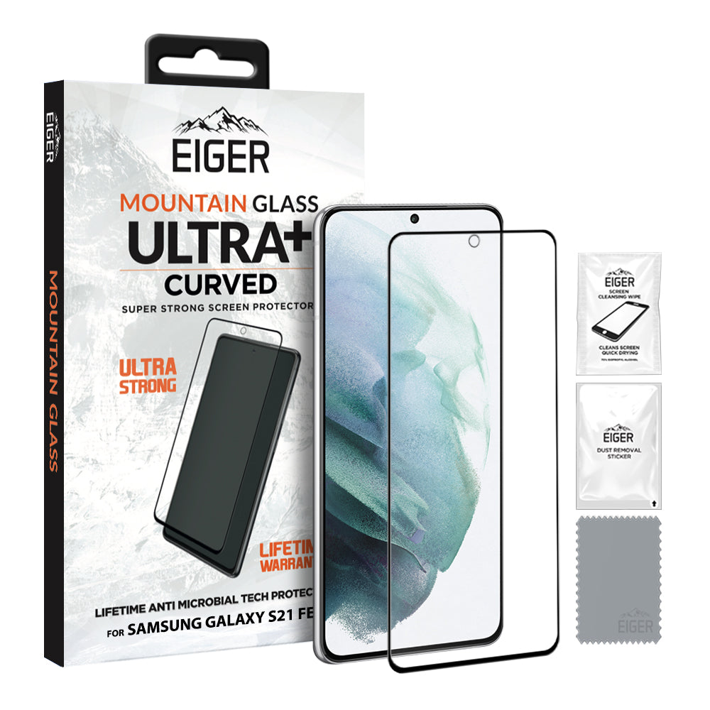 Eiger Mountain Glass Ultra+ 3D Screen Protector for Samsung Galaxy S21 FE