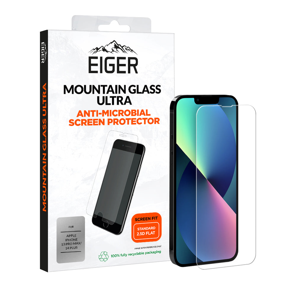 Eiger Mountain Glass Ultra 2.5D Screen Protector for Apple iPhone 13 Pro Max / 14 Plus