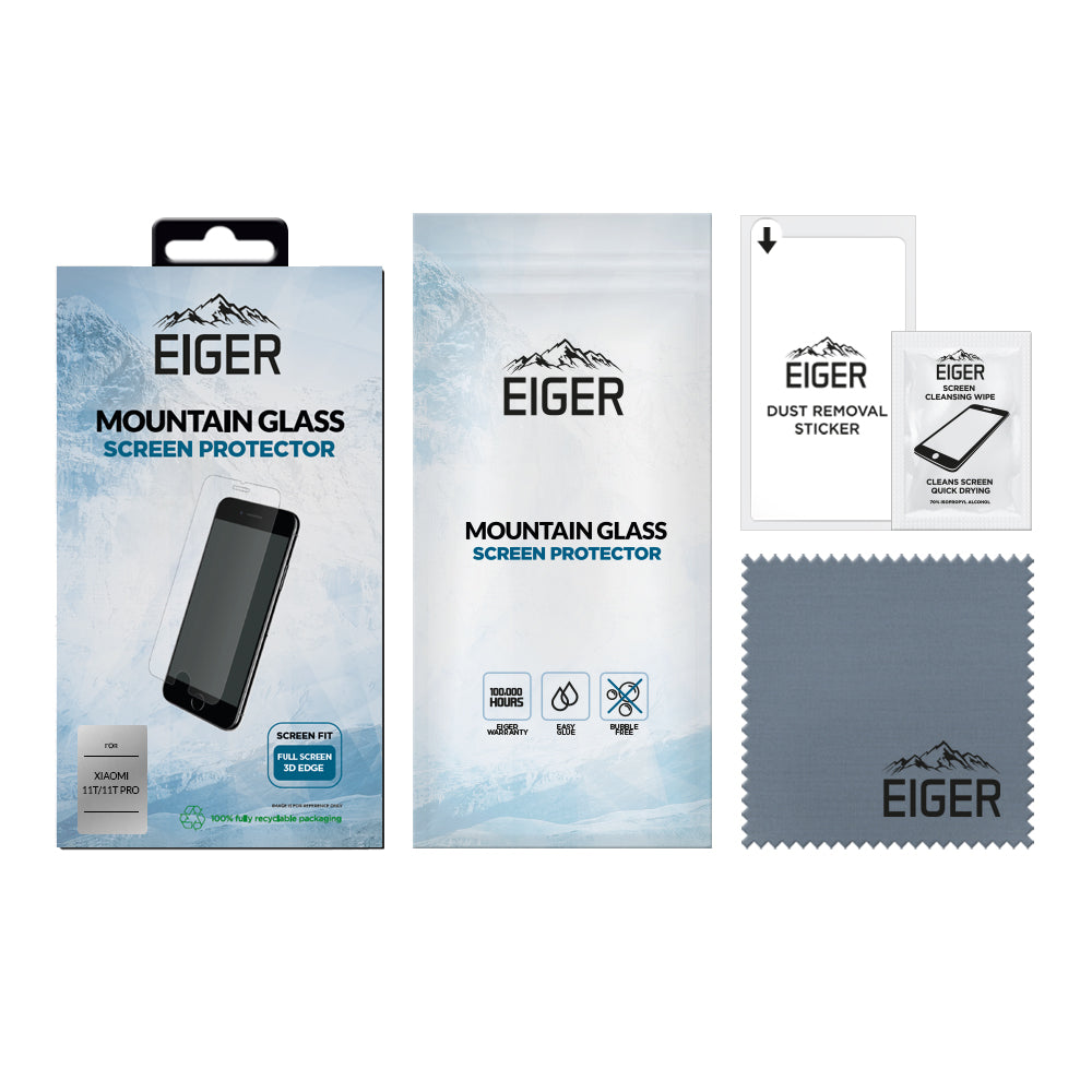 Eiger Mountain Glass 3D Screen Protector for Xiaomi 11T / 11T Pro