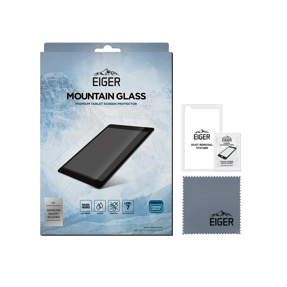 Eiger Mountain Glass Tablet 2.5D Screen Protector for Samsung Tab S9 Ultra / S8 Ultra
