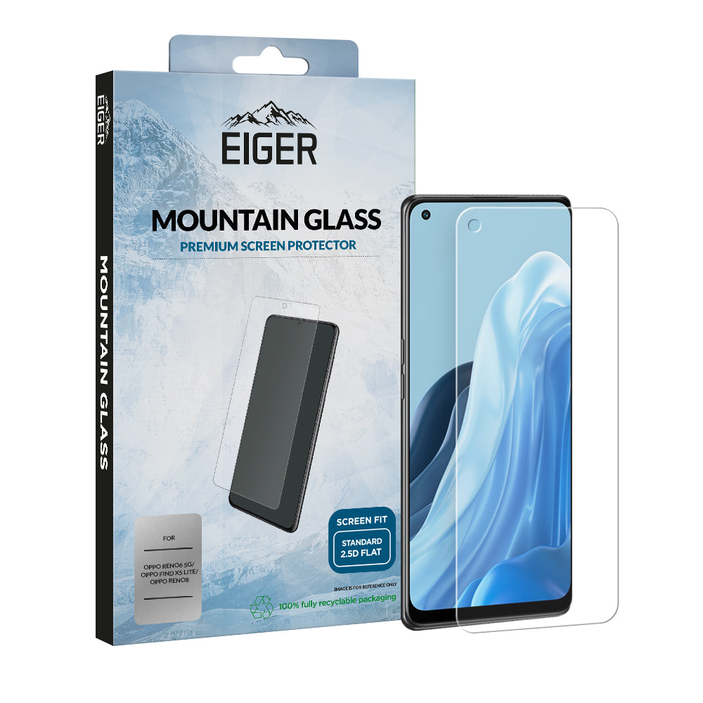 Eiger Mountain Glass 2.5D Screen Protector for Oppo Find X5 Lite / Reno6 5G / Oppo Reno8