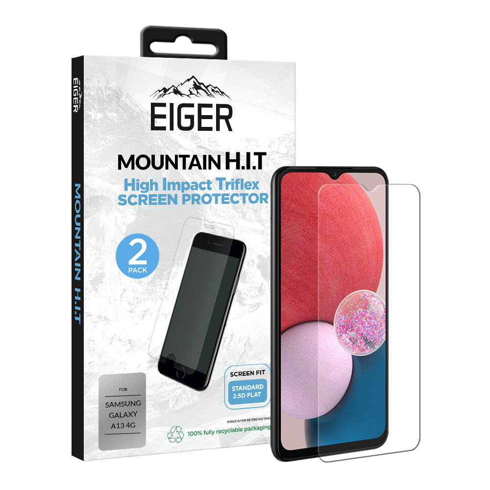 Eiger Mountain H.I.T Screen Protector (2 Pack) for Samsung Galaxy A13 4G
