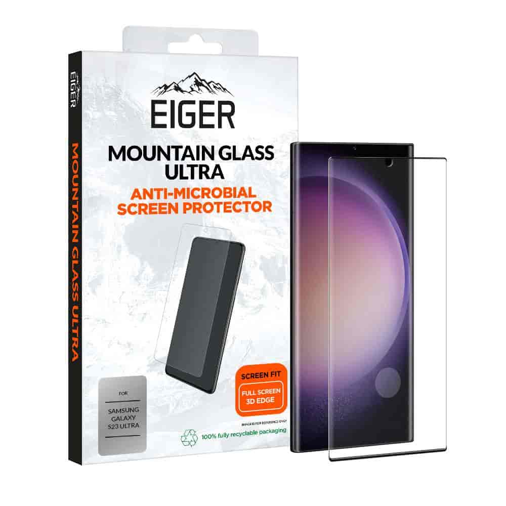 Eiger Mountain Glass Ultra 3D Screen Protector for Samsung Galaxy S23 Ultra