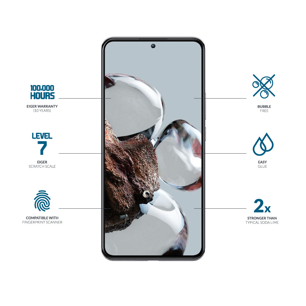 Eiger Mountain Glass 2.5D Screen Protector for Xiaomi 12T / 12T Pro