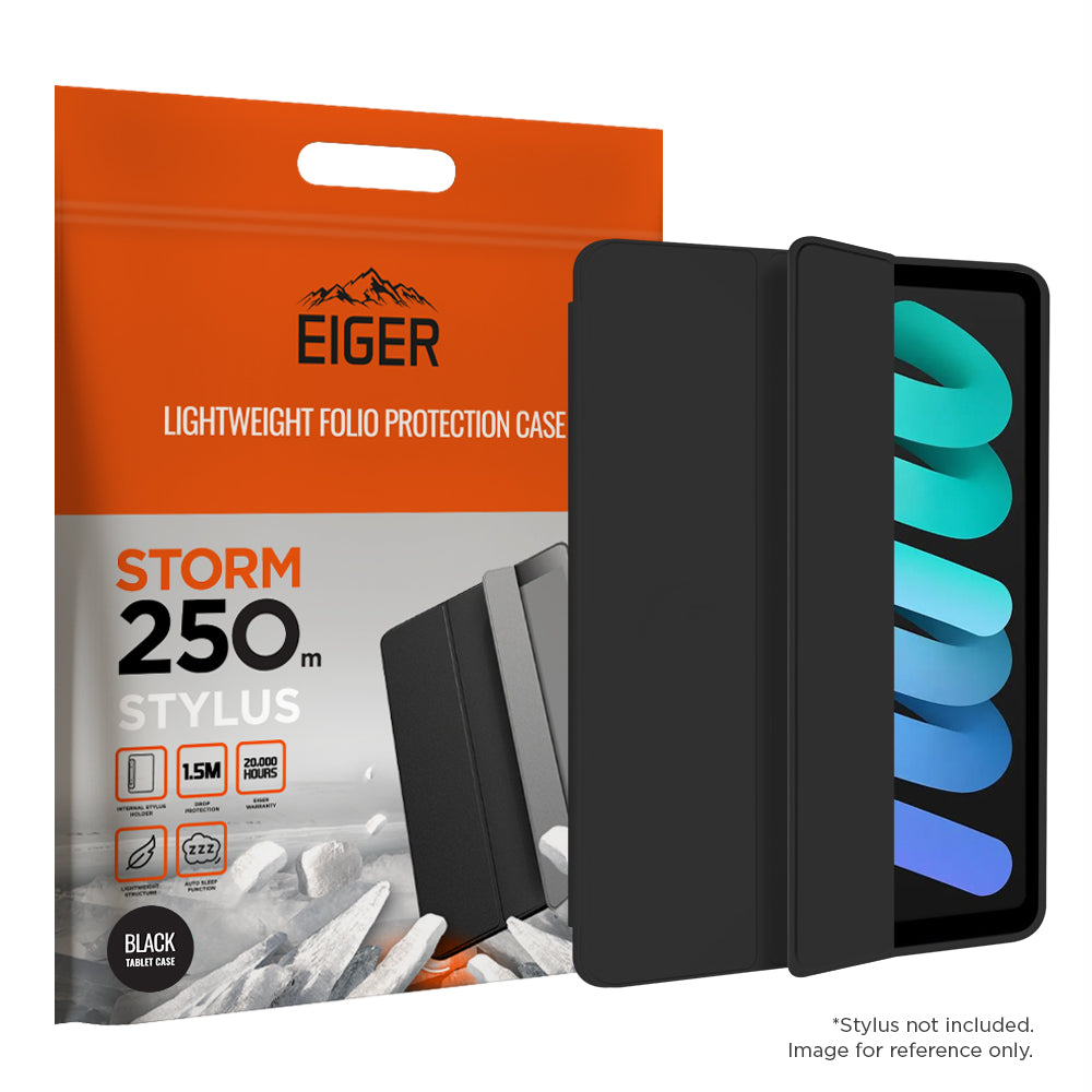 Eiger Storm 250m Stylus Case for Apple iPad Mini 6 (2021) in Black