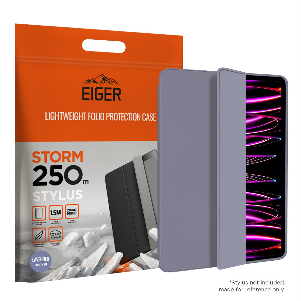 Eiger Storm 250m Stylus Case for Apple iPad Pro 11 (2021) / (2022) in Lavender