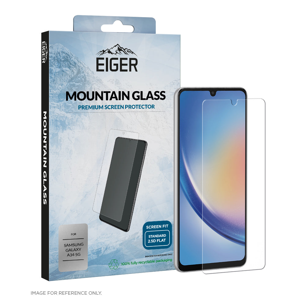 Eiger Mountain Glass Screen Protector 2.5D for Samsung Galaxy A34 5G