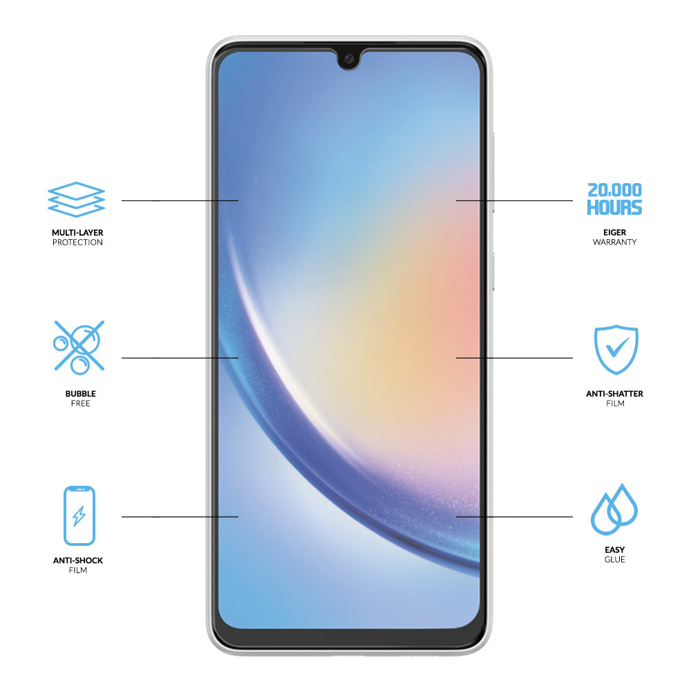 Eiger Mountain H.I.T Screen Protector for Samsung Galaxy A34 5G