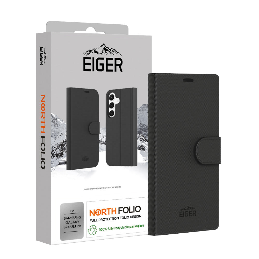 Eiger North Folio Case for Samsung S24 Ultra in Black
