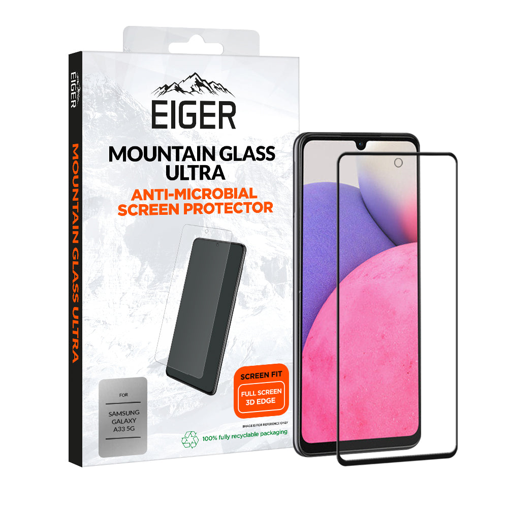Eiger Mountain Glass Ultra Super Strong 3D Screen Protector for Samsung Galaxy A33 5G