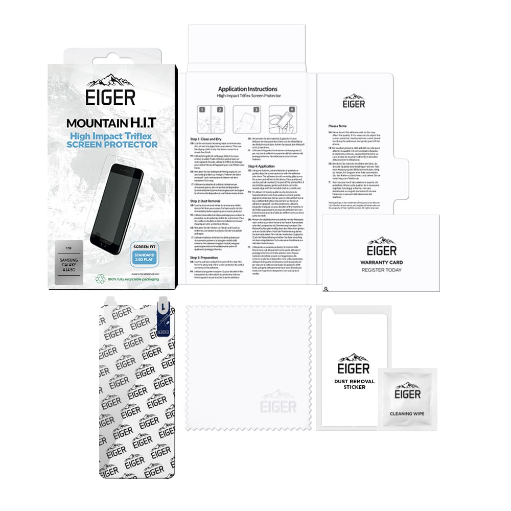 Eiger Mountain H.I.T Screen Protector for Samsung Galaxy A14 5G / A14 4G